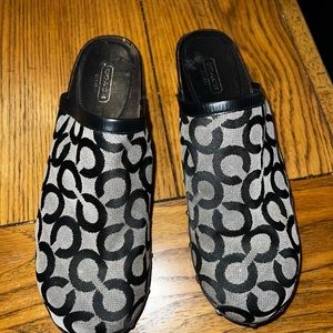 Black Coach Joy Clogs